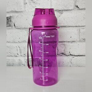 Manna Motive Reusable Sport Water Bottle, 54 Oz SNAP LOCK LID & FLIP-UP STRAW.